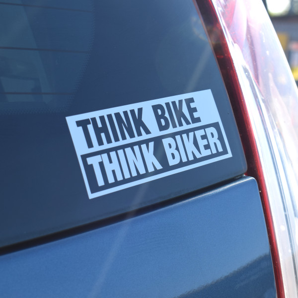 Pyramid Plastics Pyramid decals | think bike #1 | white